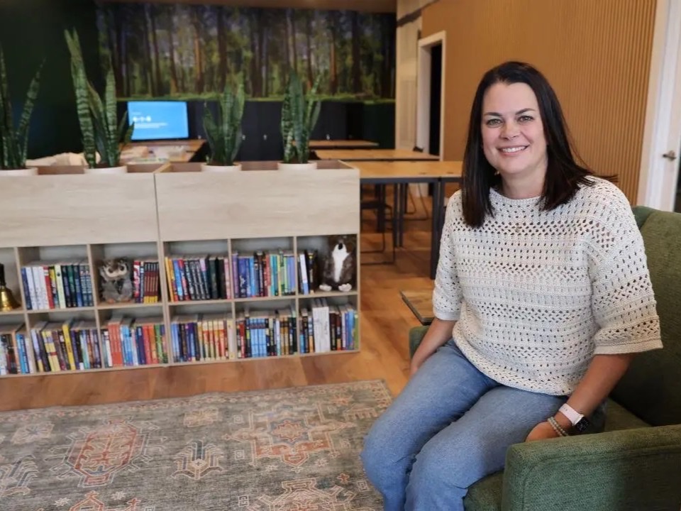 Rachael Cort, founder of Redefine Learning Academy, in the school